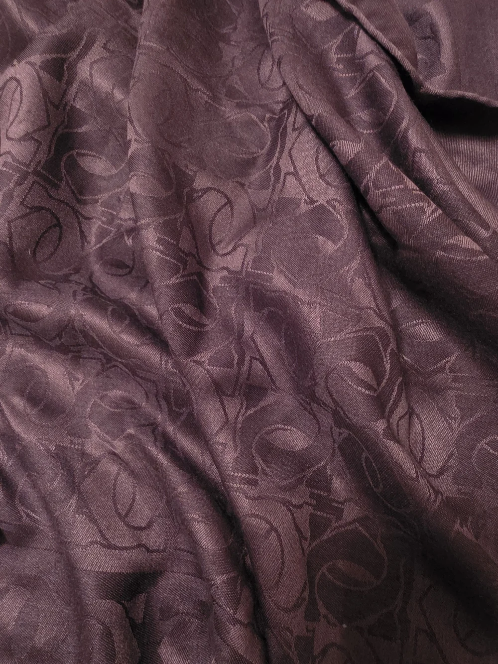 Cartier logo scarf shawl wrap 70x26 charcoal
